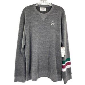 Sol Angeles Mens Stripe Crew Sweatshirt New